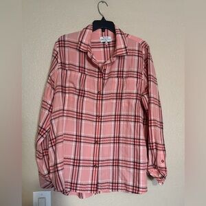 MADEWELL CLASSIC PINK PLAID SHIRT